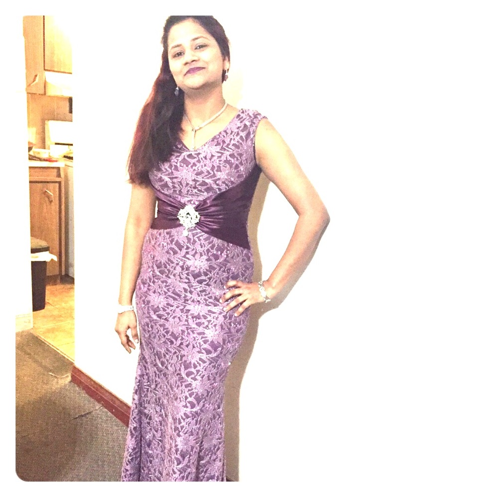 Eureka mauve Fishcut dress size 6